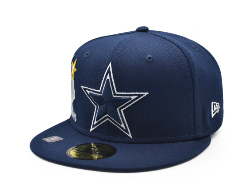 Dallas Cowboys Fitted New Era 59Fifty City Cluster Cap Hat