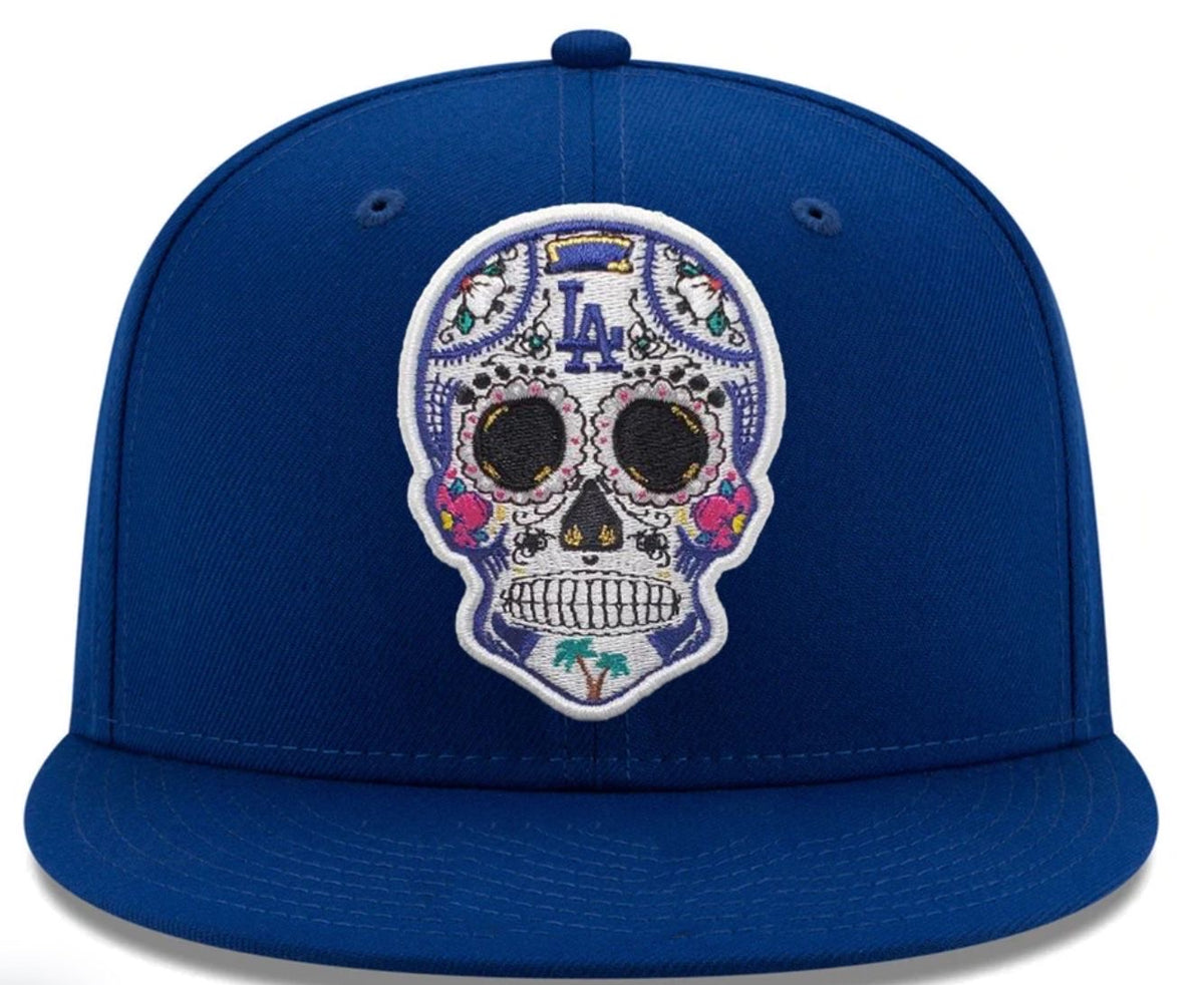 Casquette New Era 59Fifty Los Angeles Dodgers Royal Sucre Skull - Taille Fitted, Neuve Avec étiquettes