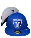 New Era Las Vegas Raiders Blue Gray UV 59fifty Fitted Cap