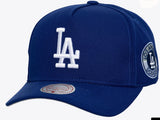 Mitchell and Ness Los Angeles Dodgers Royal Cooperstown Double Clutch Pro Pinch Snapback Cap