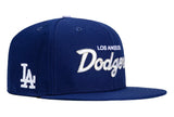 New Era Los Ángeles Dodgers Script 59fifty Fitted Cap