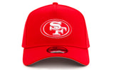 New Era San Francisco 49ers Scarlet Red On White 9Forty A-frame Snapback Cap