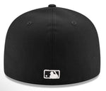 New Era Florida Marlins Cooperstown Black and White 59fifty Fitted Cap