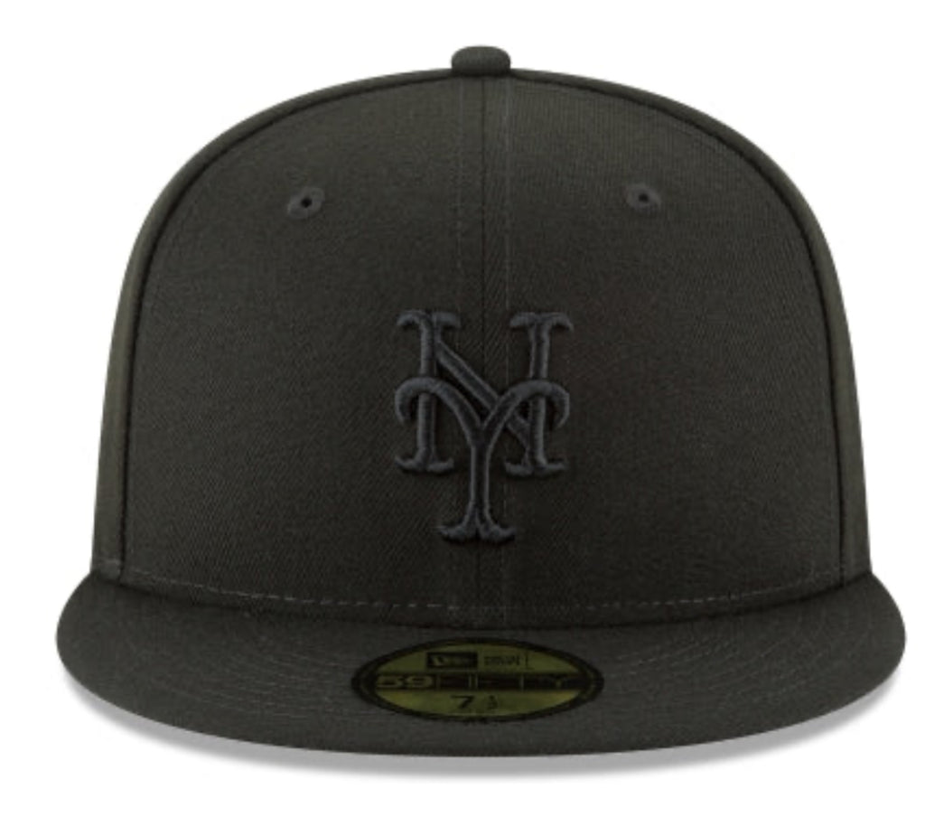 New Era New York Mets Blacked Out 59fifty Fitted Cap – The hat Dog