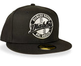 New Era Diablos Rojos Del Mexico Black & White 59fifty Fitted Cap