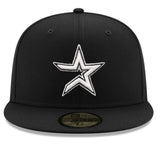 New Era Houston Astros Black and White 59fifty Fitted Cap