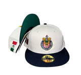 New Era White/Navy Club Deportivo Guadalajara Chivas Two Tone 59fifty Fitted Cap