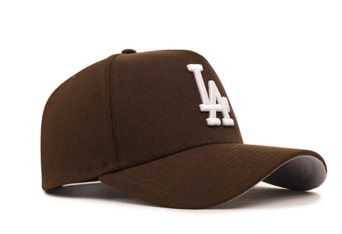 New Era Los Angeles Dodgers Walnut Brown 9forty A-frame Snapback Cap