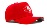 New Era San Francisco 49ers Scarlet Red On White 9Forty A-frame Snapback Cap