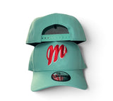 New Era Diablos Rojos Del Mexico Mint 9forty A-frame Snapback Cap