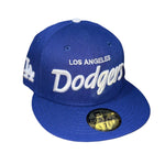 New Era Los Ángeles Dodgers Script 59fifty Fitted Cap