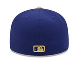 New Era Los Angeles Dodgers Gold 2025 World Series Champions Patch Kids 59fifty Fitted Cap
