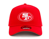 Scarlet Red on White 9forty A-frame Snapback Cap