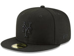 New Era New York Mets Blacked Out 59fifty Fitted Cap