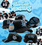 Cashed Out Hats Blue Cash Monster Snapback Cap