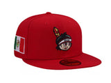 New Era Yaquis de Ciudad Obregón Red Throwback Edition 59fifty Fitted Cap