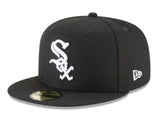 New Era Chicago White Sox Basic Black and White 59fifty Fitted Cap