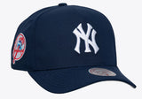 Mitchell and Ness New York Yankees Navy Cooperstown Double Clutch Pro Pinch Snapback Cap