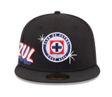 New Era Cruz Azul Wordmark Side 59fifty Fitted Cap