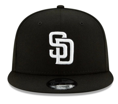 New Era San Diego Padres Black & White  9fifty Snapback Cap