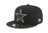 Black and White 59fifty Fitted Cap