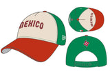 New Era Mexico Script WBC Logo 9forty A-frame Snapback Cap