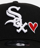 New Era Chicago White Sox Team Color Hearts Pink UV 9forty A-frame Snapback Cap