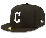 New Era Cleveland Guardians Basic Black and White 59fifty Fitted Cap