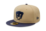New Era MX Pumas de la UNAM 2tone Gold Core 59fifty Fitted Cap