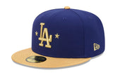 New Era Los Angeles Dodgers Gold 2025 World Series Champions Patch Kids 59fifty Fitted Cap