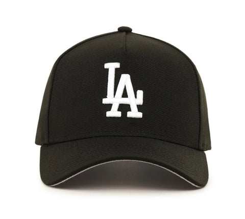 New Era Los Angeles Dodgers Black and White 9forty A frame Snapback Cap