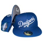 New Era Los Angeles Dodgers Script 40th Anniversary Patch 59fifty Fitted Cap