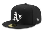 New Era Oakland Athletics Basic Black and White 59fifty Fitted Cap