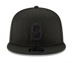 New Era Seattle Mariners Black Out 9fifty Snapback Cap