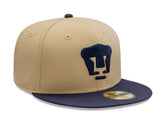 New Era MX Pumas de la UNAM 2tone Gold Core 59fifty Fitted Cap