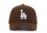 New Era Los Angeles Dodgers Walnut Brown 9forty A-frame Snapback Cap