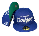 New Era Los Ángeles Dodgers Script 59fifty Fitted Cap