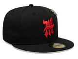 New Era Diablos Rojos del México LMB Paisley Undervisor 59fifty Fitted Cap
