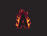 New Era Anaheim Angels 2003 ASG Flame Edition 59fifty Fitted Cap