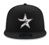 New Era Houston Astros Black and White 9fifty Snapback Cap