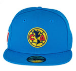 New Era Club America Azulito Mexico Flag Patch 59fifty Fitted Cap