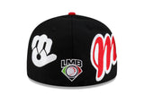 New Era MX Diablos Rojos del México LMB Multi Logo 59fifty Fitted Cap