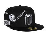 New Era Mexico Béisbol Black and White Anniversary 59fifty Fitted Cap
