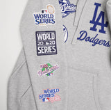 Starter Los Angeles Dodgers Heather Gray 9X World Series Champions Pullover Hoodie