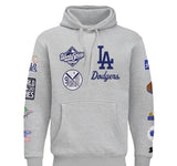 Starter Los Angeles Dodgers Heather Gray 9X World Series Champions Pullover Hoodie