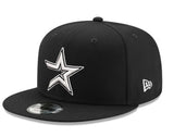 New Era Houston Astros Black and White 9fifty Snapback Cap