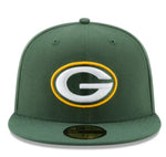 New Era Green Bay Packers Basic Team Color 59fifty Fitted Cap