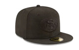 Black on Black Basic 59fifty Fitted Cap