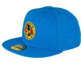 New Era Club America Azulito Mexico Flag Patch 59fifty Fitted Cap