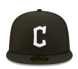 New Era Cleveland Guardians Basic Black and White 59fifty Fitted Cap